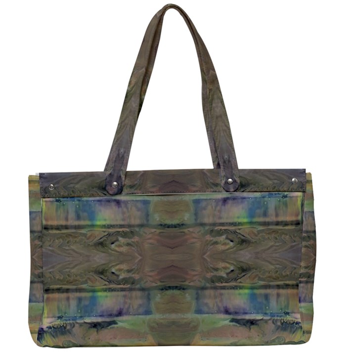 Painted Stripes Repeats Canvas Work Bag