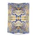 Gold on blue symmetry Small Tapestry View1