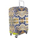 Gold on blue symmetry Luggage Cover (Large) View2