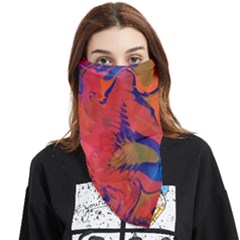 Red Flames Face Covering Bandana (triangle)