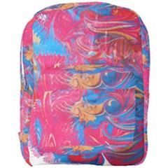 Abstract Flames Full Print Backpack by kaleidomarblingart