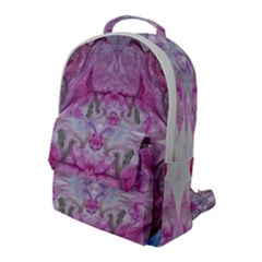 Painted Gem Flap Pocket Backpack (large) by kaleidomarblingart