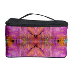 Magenta Kaleidoscope Cosmetic Storage by kaleidomarblingart