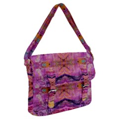 Magenta Kaleidoscope Buckle Messenger Bag by kaleidomarblingart