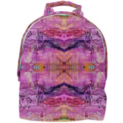 Magenta Kaleidoscope Mini Full Print Backpack by kaleidomarblingart