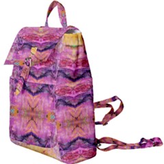 Magenta Kaleidoscope Buckle Everyday Backpack by kaleidomarblingart