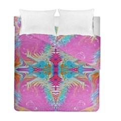 Indian Summer I Duvet Cover Double Side (full/ Double Size) by kaleidomarblingart