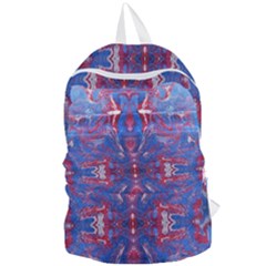 Red Blue Repeats Foldable Lightweight Backpack