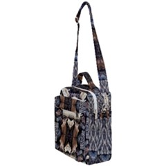 Wood Patterns Crossbody Day Bag by kaleidomarblingart