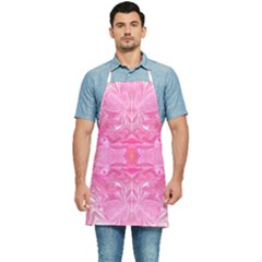 Pink Marbling Kitchen Apron