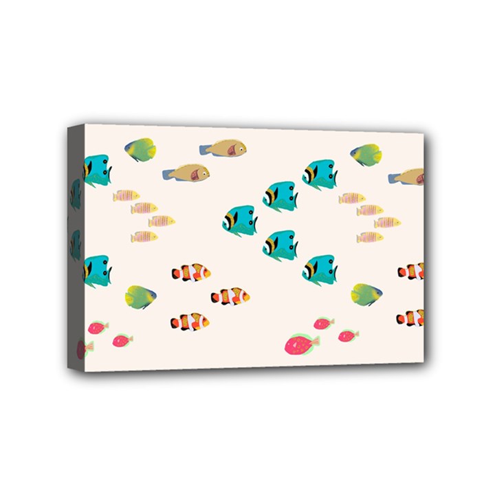 Underwater World Mini Canvas 6  x 4  (Stretched)