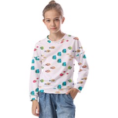 Underwater World Kids  Long Sleeve Tee With Frill 