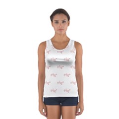 Amor Text Drawing Pattern Sport Tank Top  by dflcprintsclothing