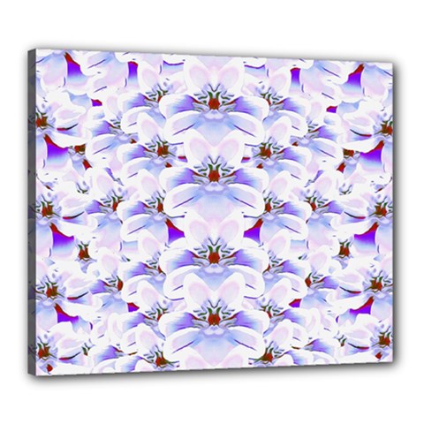 Love To The Flowers In A Beautiful Habitat Canvas 24  X 20  (stretched) by pepitasart