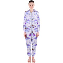 Love To The Flowers In A Beautiful Habitat Hooded Jumpsuit (ladies)  by pepitasart