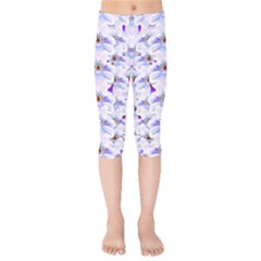 Love To The Flowers In A Beautiful Habitat Kids  Capri Leggings  by pepitasart