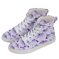 Love To The Flowers In A Beautiful Habitat Men s Hi-top Skate Sneakers by pepitasart