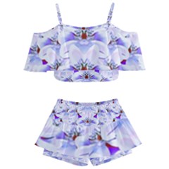 Love To The Flowers In A Beautiful Habitat Kids  Off Shoulder Skirt Bikini by pepitasart