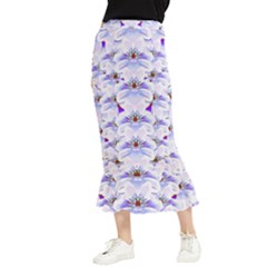 Love To The Flowers In A Beautiful Habitat Maxi Fishtail Chiffon Skirt by pepitasart