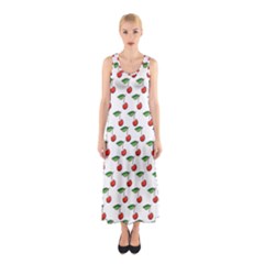 Cherries Love Sleeveless Maxi Dress by designsbymallika