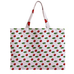 Cherries Love Zipper Mini Tote Bag by designsbymallika