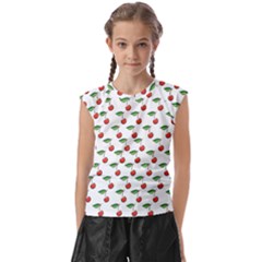 Cherries Love Kids  Raglan Cap Sleeve Tee