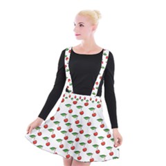 Cherries Love Suspender Skater Skirt by designsbymallika