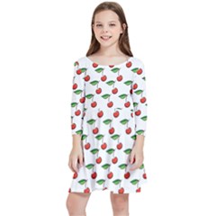 Cherries Love Kids  Quarter Sleeve Skater Dress