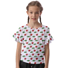 Cherries Love Kids  Cut Out Flutter Sleeves by designsbymallika