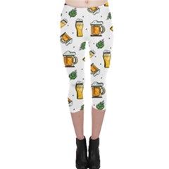 Beer Love Capri Leggings  by designsbymallika