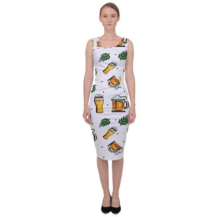 Beer Love Sleeveless Pencil Dress