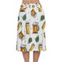 Beer Love Velvet Flared Midi Skirt View2