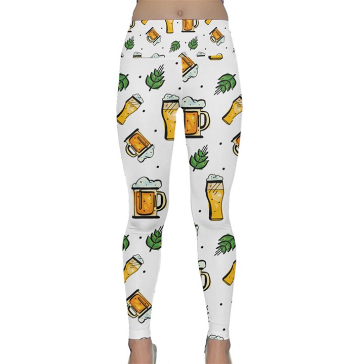 Beer Love Lightweight Velour Classic Yoga Leggings