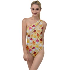 Cupcakes Love To One Side Swimsuit by designsbymallika