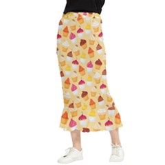 Cupcakes Love Maxi Fishtail Chiffon Skirt