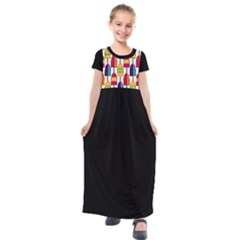 Popsicle Kids  Short Sleeve Maxi Dress