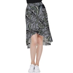 Insect Portrait Frill Hi Low Chiffon Skirt by MRNStudios