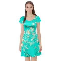 Pop Art Neuro Light Short Sleeve Skater Dress