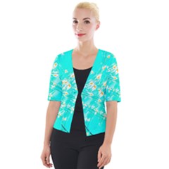 Pop Art Neuro Light Cropped Button Cardigan