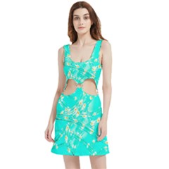 Pop Art Neuro Light Velvet Cutout Dress