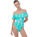 Pop Art Neuro Light Frill Detail One Piece Swimsuit View1