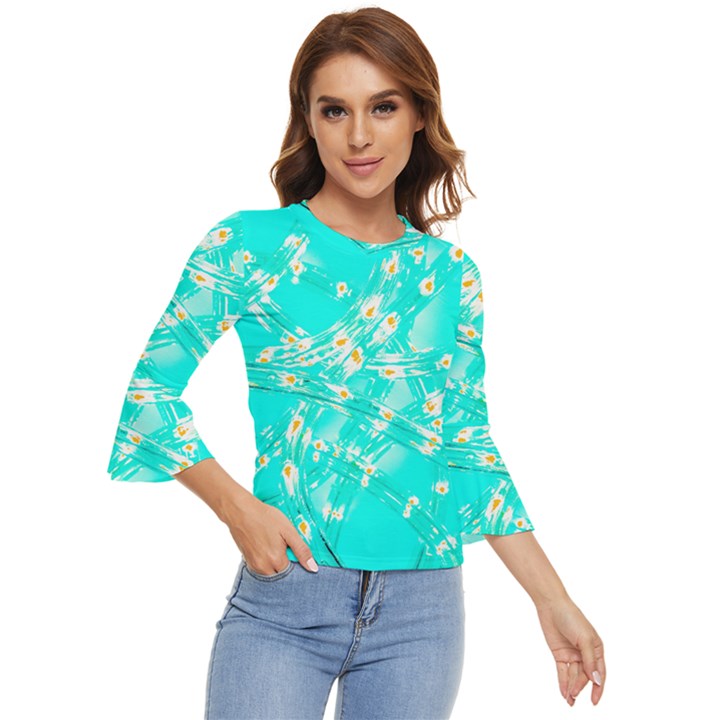 Pop Art Neuro Light Bell Sleeve Top