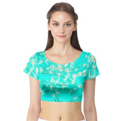 Pop Art Neuro Light Short Sleeve Crop Top