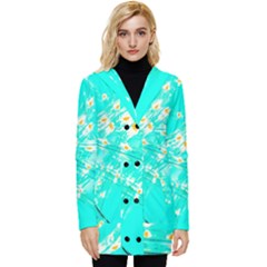 Pop Art Neuro Light Button Up Hooded Coat 