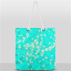 Pop Art Neuro Light Full Print Rope Handle Tote (large) by essentialimage365