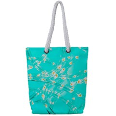 Pop Art Neuro Light Full Print Rope Handle Tote (small) by essentialimage365