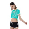 Pop Art Neuro Light Tie Back Short Sleeve Crop Tee View2