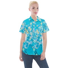 Pop Art Neuro Light Women s Short Sleeve Pocket Shirt