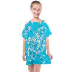 Pop Art Neuro Light Kids  One Piece Chiffon Dress by essentialimage365