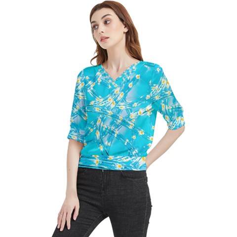 Pop Art Neuro Light Quarter Sleeve Blouse by essentialimage365